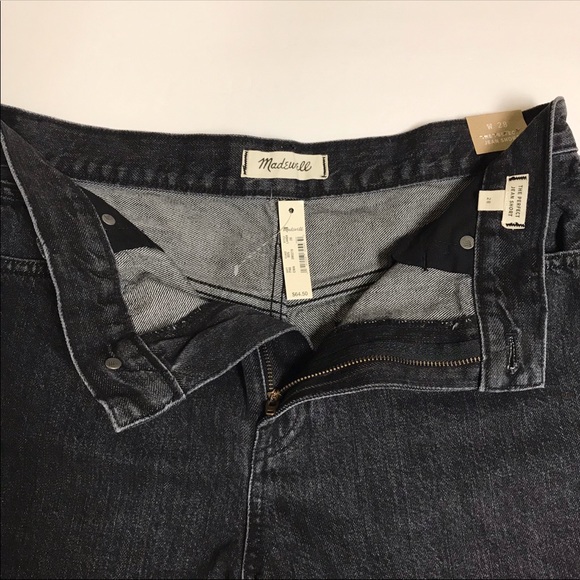 NWT Madewell The Perfect Jean Short 28 Faded Black - Picture 7 of 12